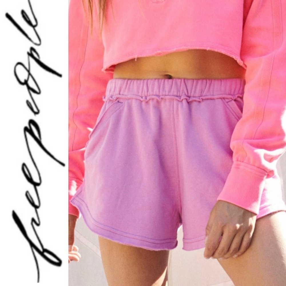 💫 FREE PEOPLE® The Way You Move Shorts Size XS Rhododendron NWT